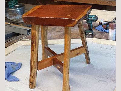 Handmade Pottery Stool